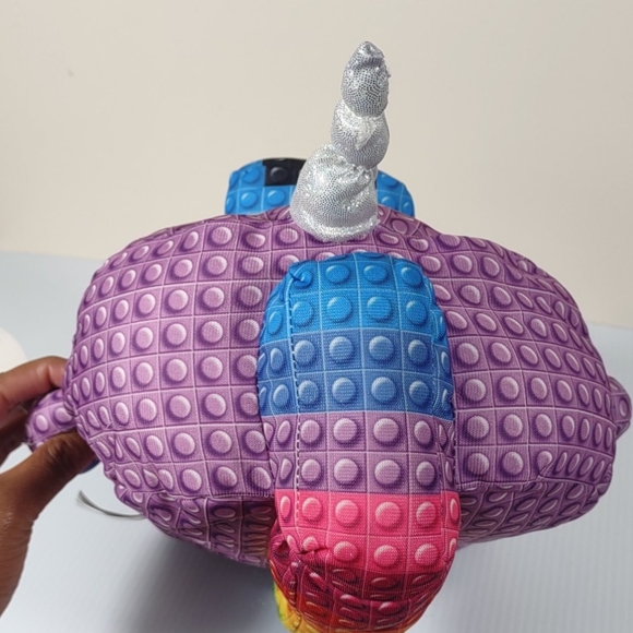 Nanco Narwhal silver sparkle  pup rainbow hair - Picture 8 of 17